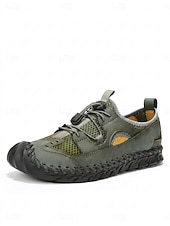 economico Uomini-Men's Green Casual Beach Shoes Lightweight Breathable Comfort Walking Footwear for Beach Vacation, Tropical Travel, Seaside Leisure and Warm Weather Wear