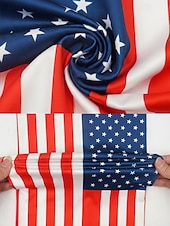  男性用アメリカ国旗柄ネックゲイター - 通気性のあるポリエステル製フェイスマスク &アメリカ建国250周年記念、独立記念日、アウトドアサイクリング用のヘッドウェア &ハイキング、愛国心、日焼け対策