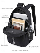 cheap College Backpacks-Men's Lightweight Laptop Backpack, Water-Resistant Large Capacity College &amp; Work Backpack for Daily Commute Travel