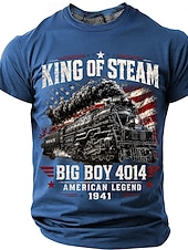 baratos Camiseta patriótica para veteranos-Homens Gíria engraçada Camiseta Manga Curta Camiseta Impressão 3D Gola Redonda Camisa Moda Casual Diário Rua Azul Preto Vermelho Verão Primavera Roupa S M L XL XXL XXXL 4XL