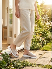 economico Sandali Comodi-Sandali da donna comodi con plateau, sandali slip-on imbottiti con plantare morbido per casa, viaggi e uso quotidiano.