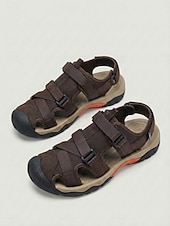 abordables Sport Sandals-Women's Army Green Closed Toe Outdoor Sport Sandals - Adjustable Straps Non-Slip Breathable Footwear for Hiking, Walking &amp; Water Activities