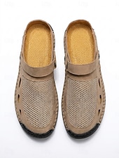 cheap Men-Men's Slip-On Clog Sandals Breathable Cutout Comfort Mule Shoes Casual Lightweight Footwear for Outdoor Resort, Garden Leisure, Travel and Everyday Summer Wear