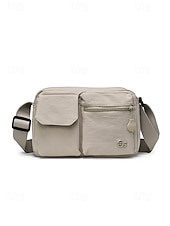 economico Borse a Tracolla-Borsa a tracolla da donna in nylon impermeabile, borsa da viaggio capiente e multicolore con molteplici tasche, tracolla regolabile, ideale per le vacanze e per tutti i giorni. &amp;sport all'aria aperta