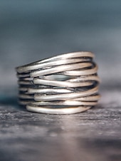 voordelige Heren sieraden-Herenring in bohemian vintage stijl, open koperen ring, verstelbaar, handgemaakt, perfect voor een strandvakantie. &amp;casual accessoire voor dagelijks gebruik