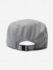cheap Men's Hats-Men's Mesh Beret Hat - Breathable Polyester Ivy Cabbie Cap with Adjustable Buckle, Multiple Colors, Lightweight Newsboy Flat Cap for Summer Travel, Outdoor Activities &amp; Daily Casual Wear