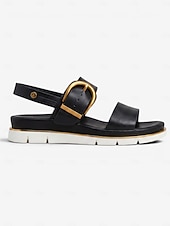 economico Sandali Comodi-Sandali comodi da donna neri con supporto per l'arco plantare - sandali leggeri con cinturino e fibbia, comodi per tutto il giorno, con suola antiscivolo, ideali per camminare e viaggiare.