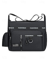 baratos Bolsas para Homem-Bolsa transversal masculina em nylon, bolsa de ombro com vários bolsos e porta-garrafa, mochila casual para atividades ao ar livre. &amp;uso diário
