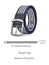 voordelige Herenriemen-Stevige, verstelbare herenriem van polyester met gesp, duurzame riem in meerdere kleuren, ideaal voor strandvakantie of dagelijks gebruik. &amp;outdoor sportkleding