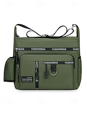 baratos Bolsas para Homem-Bolsa transversal masculina em nylon, bolsa de ombro com vários bolsos e porta-garrafa, mochila casual para atividades ao ar livre. &amp;uso diário