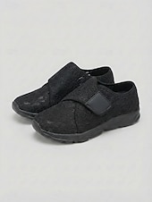 abordables Baskets femme-Chaussures de marche bleues à lacets et fermeture velcro pour femmes - baskets décontractées, légères, respirantes et confortables, idéales pour les pieds larges et gonflés, au quotidien et en voyage.