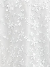  Femmes Mini Robe Robe en Dentelle Robe Blanche Élégant Mode Moderne Extérieur Vacances Sortir Coupe régulière Fleuri Sans manches Col en V Blanche Été Printemps