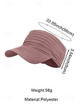 voordelige Dameshoeden-Damespet met elastische polyester klep, gemaakt van stretchstof voor casual buitenactiviteiten, reizen en vakanties, verkrijgbaar in verschillende kleuren, comfortabele zomerpet voor dames