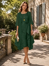voordelige moeders wikkels-Effen Sjaals Jas Jacket Vrouwen Wrap Moeder's Bruiloft Gast Wraps Dames Elegante Halve Mouw Chiffon Wraps Met Effen Kleur Voor Avondfeest Lente  Herfst dress to impress