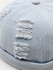 voordelige Herenhoeden-Vintage herenpet van verwassen denim katoen – verkrijgbaar in verschillende kleuren, retro pet voor strandvakantie, dagelijks gebruik en buitenactiviteiten.