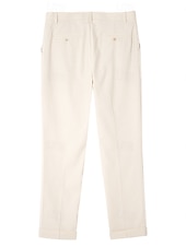economico Giacche e Completi uomo-Pantaloni eleganti da uomo in lino, plissettati, vestibilità comoda – pantaloni estivi leggeri e casual, gamba larga e dritta, disponibili in marrone, blu navy e beige.