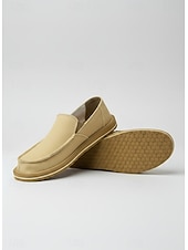 economico Scarpe Casual Slip-On-mocassini slip-on in tela da uomo – scarpe casual leggere e traspiranti per l'estate, la guida e le passeggiate in spiaggia