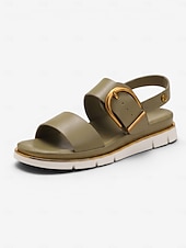 economico Sandali Comodi-Sandali comodi da donna neri con supporto per l'arco plantare - sandali leggeri con cinturino e fibbia, comodi per tutto il giorno, con suola antiscivolo, ideali per camminare e viaggiare.