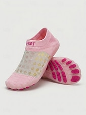 voordelige Vrouwen-Damesblauwe mesh waterschoenen met stippen – ademende, elastische gebreide, sneldrogende instapsneakers met een flexibele antislipzool voor strand, zwemmen, surfen en yoga. &amp; reis