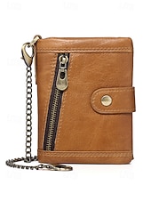 economico Portafogli-Portafoglio da uomo in vera pelle – organizer per carte, contanti e monete, design classico e resistente, ideale per lavoro e tempo libero, per l'uso quotidiano e i viaggi, disponibile in diversi