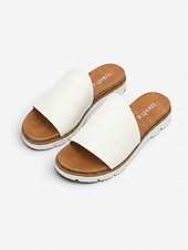 abordables Sandales Confort-Sandales noires confortables pour femmes avec soutien de la voûte plantaire - sandales légères et confortables toute la journée, à bout ouvert et semelle antidérapante, idéales pour la marche et les