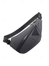 economico Borselli da uomo-Borsa a tracolla da uomo, in poliestere resistente e impermeabile con tracolla regolabile, design moderno e minimalista, ideale per gli spostamenti in città, i viaggi e l'uso quotidiano.