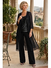 economico impacchi della madre-Shrug in Chiffon a Manica Trequarti Cappotto per Festa Sera Madre della Sposa Invitati al Matrimonio Semplice Wrap Nuziale in Colore Puro per impressionare
