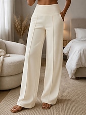  Femmes Manchon Anti UV Séchage rapide Jambe large Actif Mode Streetwear Longueur complète Taille haute Uni Confort Occasionnel Quotidien Voyage Violet Clair Blanche Rose Claire Rose rouge Ét