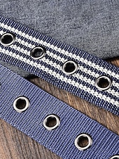 voordelige Herenriemen-Stevige, verstelbare herenriem van polyester met gesp, duurzame riem in meerdere kleuren, ideaal voor strandvakantie of dagelijks gebruik. &amp;outdoor sportkleding