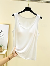  Women's Cold Shoulder Tops Texture Solid Color Casual Sleeveless Regular Tops Casual Light Blue Iron Gray Peacock Green Black Lotus Root Pink Summer Spring