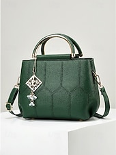 ieftine Genți Totes-Geantă de damă din piele ecologică, geantă multicoloră cu pandantiv tip ciucure, curea reglabilă pentru mânerul superior, umăr, crossbody, cadouri pentru întâlniri, purtare zilnică