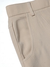 cheap Wide Leg &amp; High Waisted-Women's Wide Leg Dress Pants Elegant Fashion Full Length High Waist Plain Comfort Khaki Black Coffee Summer Spring Fall