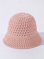 billige Ferietilbehør-dame vintage stråbøttehatt – håndvevd pustende solhatt, lett &amp;sammenleggbar, elegant strandhatt for sommerferier, reiser og utendørsaktiviteter
