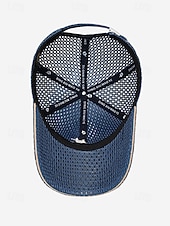 voordelige Herenhoeden-Heren mesh truckerpet - ademende polyester baseballpet met sterrenborduurwerk, verkrijgbaar in meerdere kleuren, verstelbare sluiting aan de achterkant voor buitenactiviteiten en reizen. &amp;dagelijkse