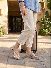 cheap Comfort Sandals-Women's Comfort Platform Slide Sandals, Cushioned Slip-On Sandals with Soft Footbed for Home, Travel &amp; Daily Wear