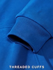 economico Felpe Semplici-Per donna Pullover Felpe con cappuccio Semplice Casual Manica Lunga Con Cappuccio Top Regolari Blu Nero Grigio Autunno