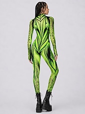 cheap Printing-Bodysuit Onesie Costume Printing Full Body Suit Women's Rave Graphic Abstract Costume for Music Festival Party Nightclub Halloween Carnival Kid's Adults'