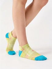 baratos Meias femininas-Meias femininas de cano curto, 6 pares, acolchoadas em algodão, para corrida, respiráveis e ideais para uso diário, academia, caminhada e fitness.