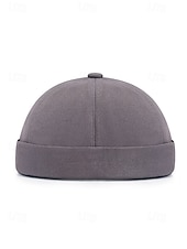 abordables Chapeaux pour hommes-Bonnet en coton sans visière pour homme, bonnet ajustable multicolore idéal pour la pêche, les voyages et les loisirs au quotidien.