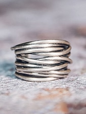 voordelige Heren sieraden-Herenring in bohemian vintage stijl, open koperen ring, verstelbaar, handgemaakt, perfect voor een strandvakantie. &amp;casual accessoire voor dagelijks gebruik
