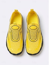 abordables Hommes-Chaussures aquatiques jaunes pour hommes - baskets minimalistes à séchage rapide - chaussures d'extérieur respirantes et antidérapantes pour les activités nautiques, les promenades sur la plage, la natation et les voyages de vacances