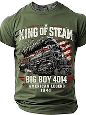 baratos Camiseta patriótica para veteranos-Homens Gíria engraçada Camiseta Manga Curta Camiseta Impressão 3D Gola Redonda Camisa Moda Casual Diário Rua Azul Preto Vermelho Verão Primavera Roupa S M L XL XXL XXXL 4XL