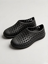 cheap Women's Flats-Women's White Breathable Hollow Out Garden Shoes - Waterproof Slip On Clogs for Beach, Pool, Garden Work &amp; Daily Wear