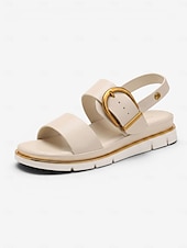 economico Sandali Comodi-Sandali comodi da donna neri con supporto per l'arco plantare - sandali leggeri con cinturino e fibbia, comodi per tutto il giorno, con suola antiscivolo, ideali per camminare e viaggiare.