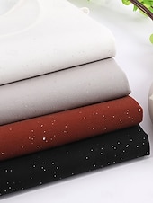 billiga Enkel t-shirt-Dam T-shirt T-tröja Strass Ensfärgat Mode Stylish Klassisk Kortärmad Fyrkantig hals Vanliga toppar Ledigt Dagligen Utekväll Svart Vit Brun Grå Sommar Vår