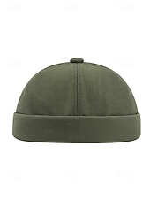 abordables Chapeaux pour hommes-Bonnet en coton sans visière pour homme, bonnet ajustable multicolore idéal pour la pêche, les voyages et les loisirs au quotidien.
