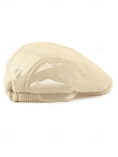 preiswerte Herrenhüte-Herren-Baskenmütze aus Polyester-Mesh, atmungsaktive, verstellbare Schirmmütze in verschiedenen Farben für Outdoor-Aktivitäten wie Angeln, Reisen, Urlaub und den Alltag.