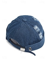 voordelige Herenhoeden-Vintage herenpet van verwassen denim katoen – verkrijgbaar in verschillende kleuren, retro pet voor strandvakantie, dagelijks gebruik en buitenactiviteiten.