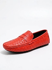 baratos Homens-Mocassins masculinos brancos estilo penny loaf - sapatos leves e macios, fáceis de calçar - calçado refinado para noites de resort, jantares de férias, encontros na praia e um estilo elegante e descontraído.