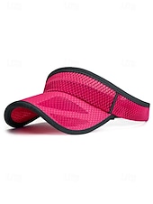 cheap Men's Hats-Men's Breathable Mesh Visor Cap Adjustable Sun Hat Lightweight Polyester Sports Golf Visor for Outdoor Fishing Running Tennis Beach Travel Summer UV Protection
